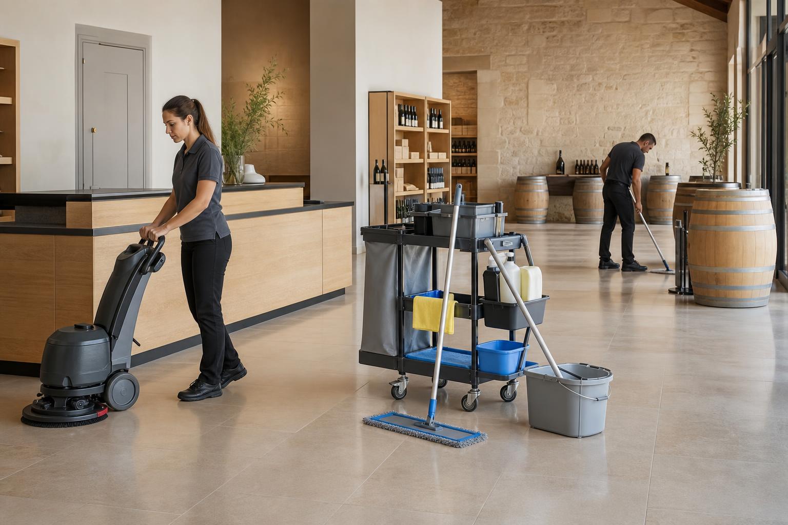 Nettoyage professionnel à Pinet pour locaux B2B