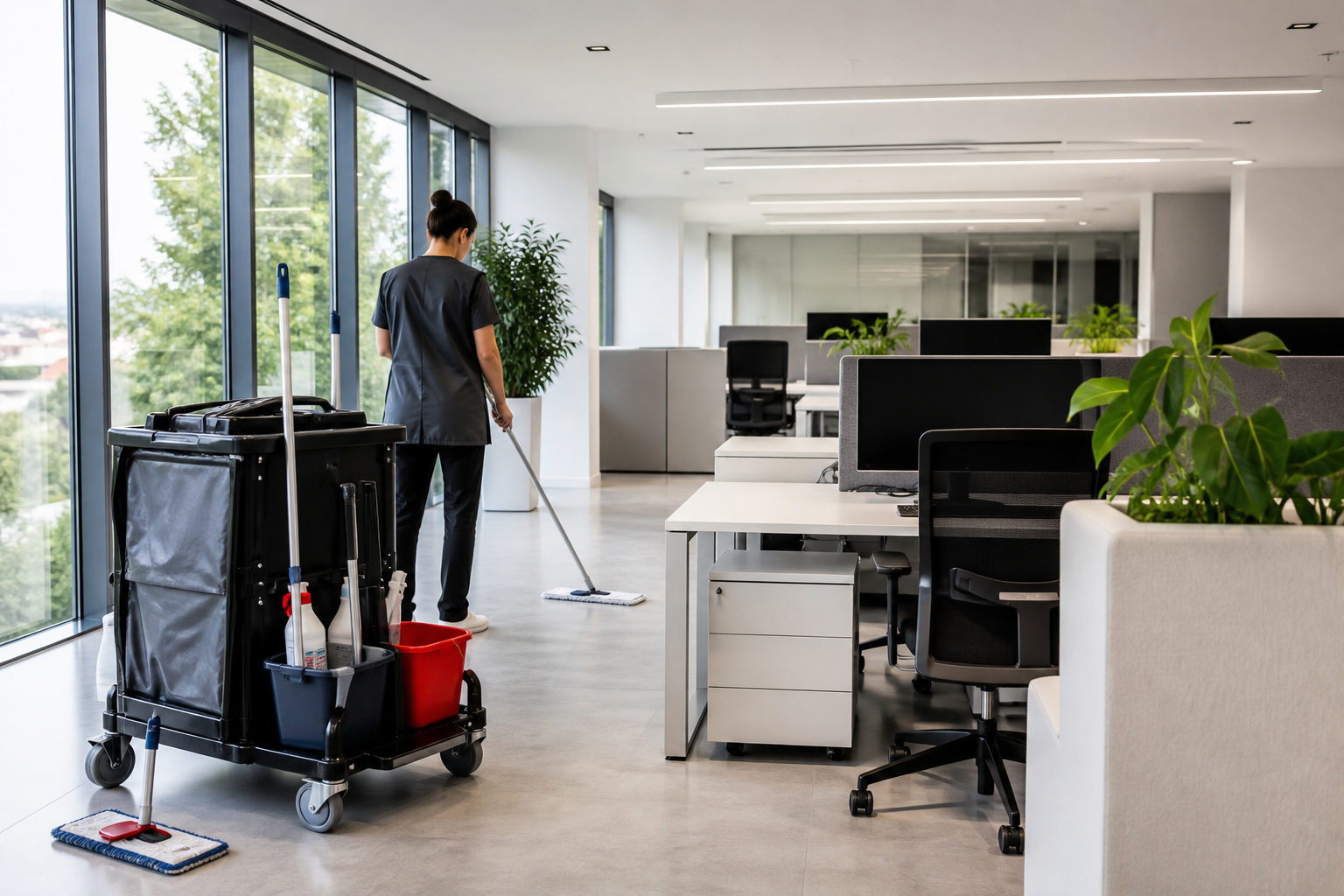 Nettoyage professionnel à Saint-Geniès-des-Mourgues pour locaux B2B