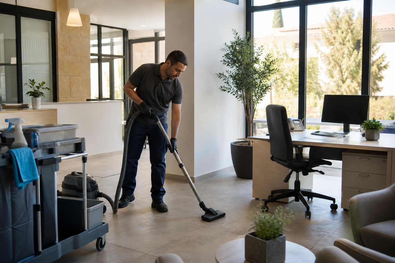 Nettoyage professionnel à Saint-Hilaire-de-Beauvoir pour bureaux et locaux B2B