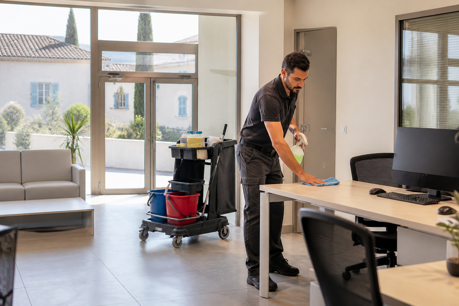 Nettoyage professionnel à Saint-Jean-de-Buèges pour bureaux et locaux B2B