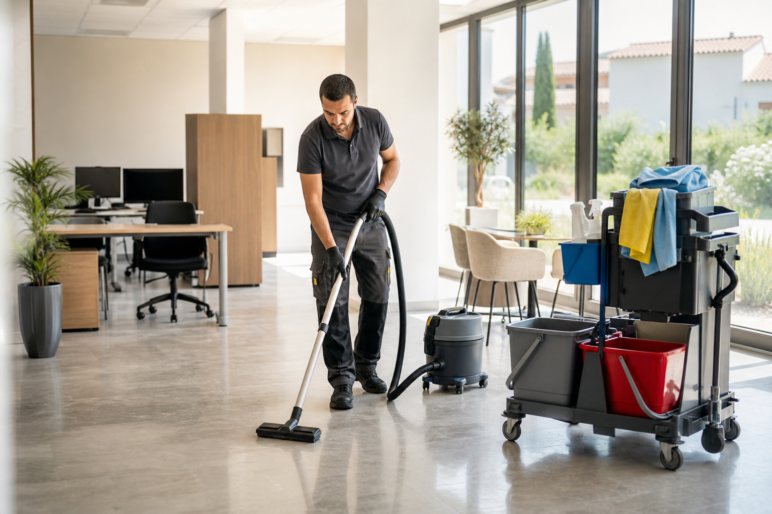 Nettoyage professionnel à Saint-Jean-de-Cornies pour bureaux et locaux B2B