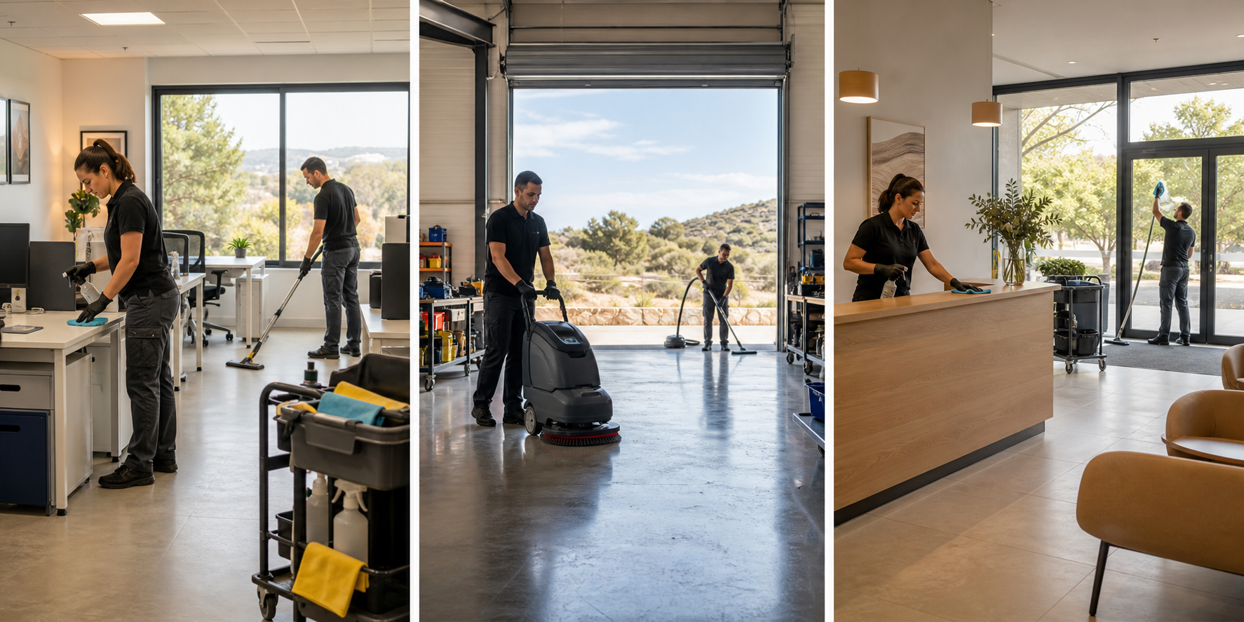 Nettoyage professionnel à Saint-Nazaire-de-Ladarez pour bureaux et locaux B2B
