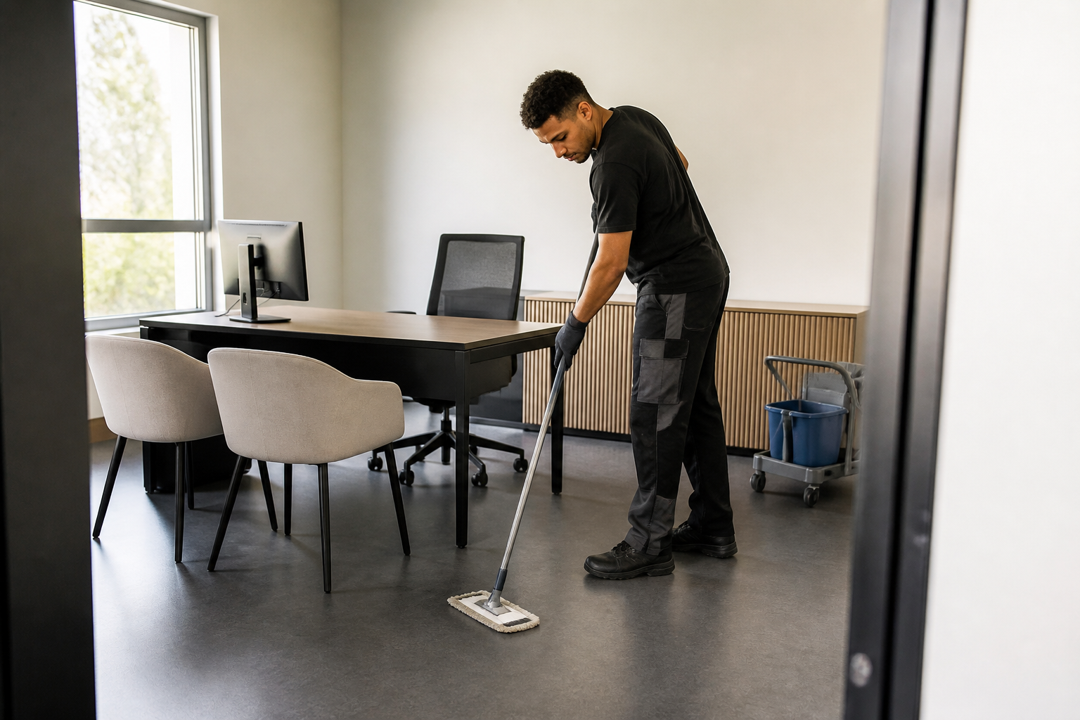 Nettoyage professionnel à Saint-Pierre-de-la-Fage pour bureaux et locaux B2B
