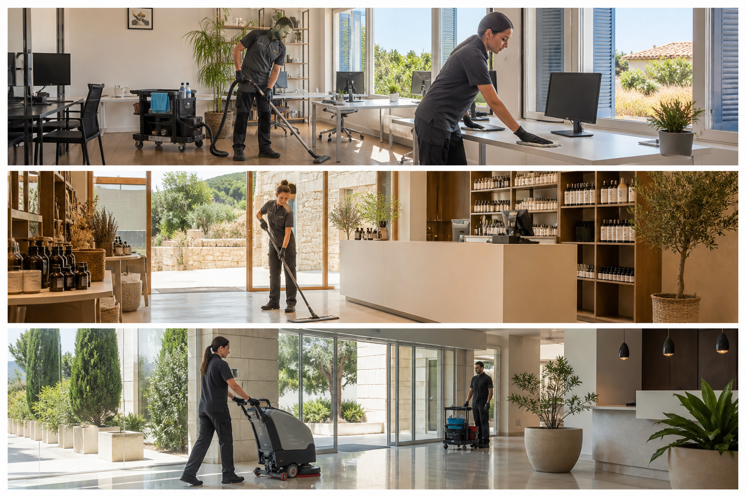 Nettoyage professionnel à Saussines pour bureaux et locaux B2B