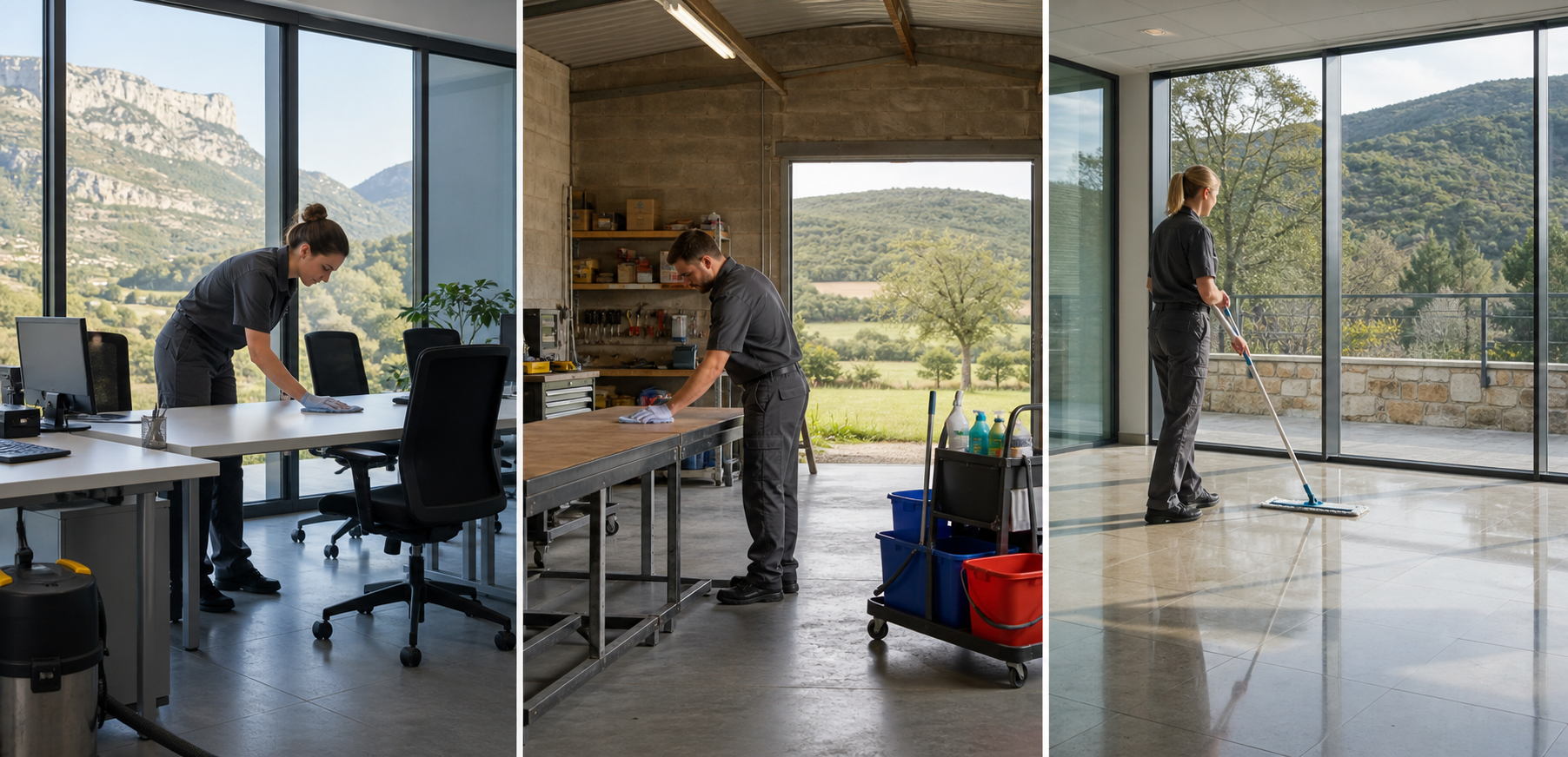 Nettoyage professionnel à Taussac-la-Billière pour bureaux et locaux B2B