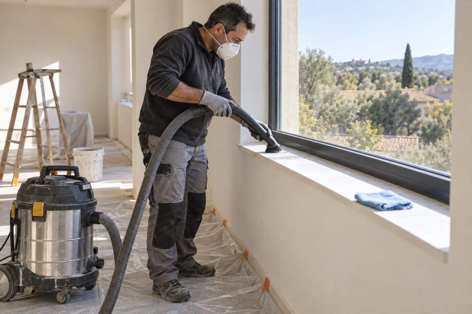 Agent de nettoyage professionnel à Fontanès : dépoussiérage d’un local professionnel après petits travaux